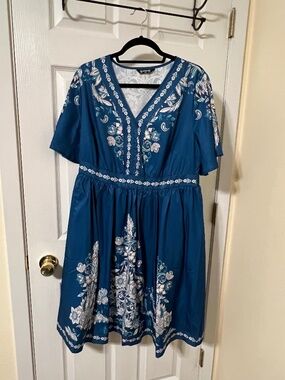 Bloomchic Boho Blue Dress